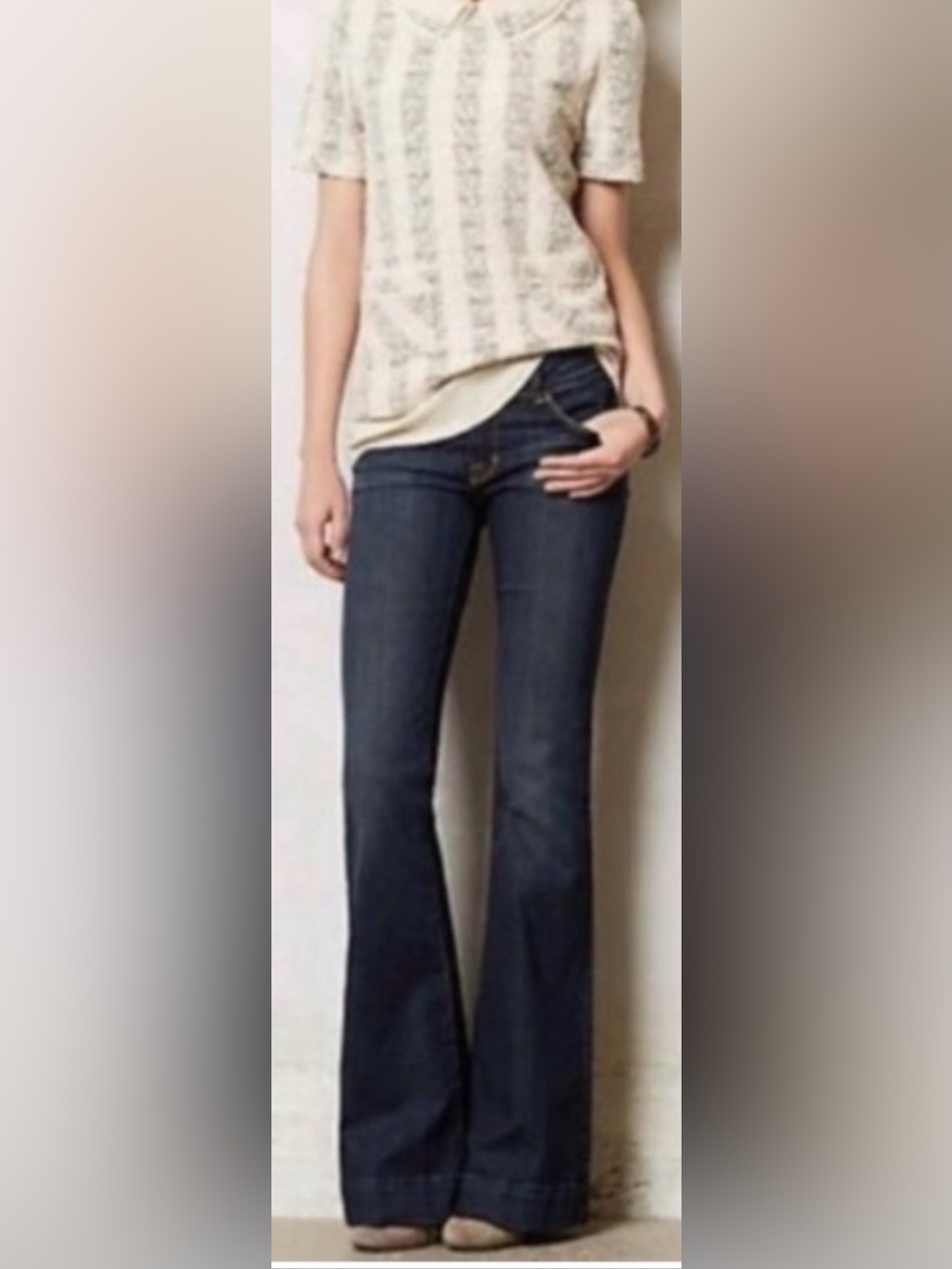 J Brand Love Story Pure Flare Jeans Dark Wash Size 26